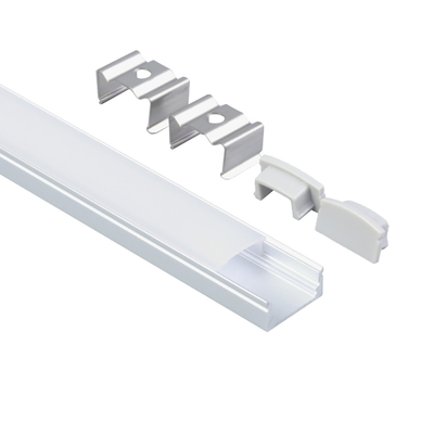 Dünnes 8mm geführtes Streifen-Aluminiumoberflächenprofil, linearer heller Zollplombe Kanal