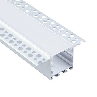 74mm führte breite vertiefte geführte Aluminiumprofil-Kanal milchige PC Abdeckung lineares Licht