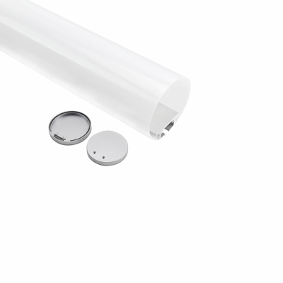 60mm PC verschob milchige Abdeckungs-Verdrängung geführtes Aluminiumprofil für Decken-Beleuchtung