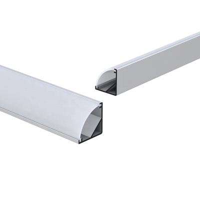 Aluminiumlegierung 6063 Eck-LED-Profil eloxiert für LED-Lichtleiste