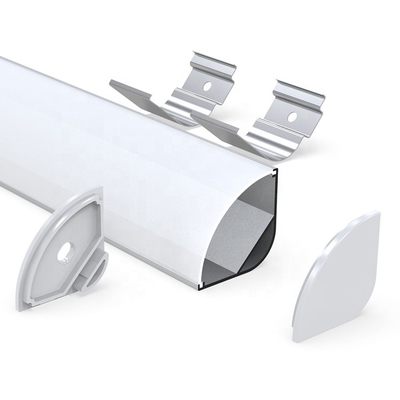 Weißer 30mm Eckaluminium-LED-Streifen-Kanal für Garderoben-Büro