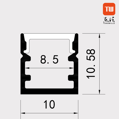 Aluminium-LED-Streifen-Licht-Diffusor, Oberflächenverdrängung des berg-LED für Turnhallen-Kino