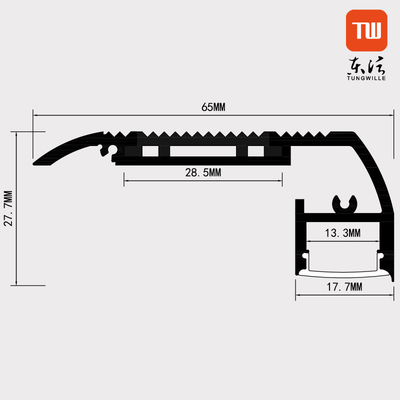1m 2m der Fasergipsplatten-LED Material T5 Profil-Schwarz-Farbaluminiumlegierungs-6063