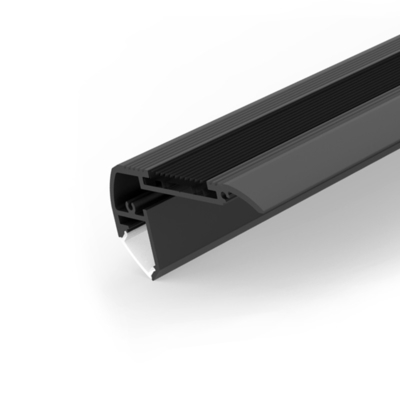 1m 2m der Fasergipsplatten-LED Material T5 Profil-Schwarz-Farbaluminiumlegierungs-6063