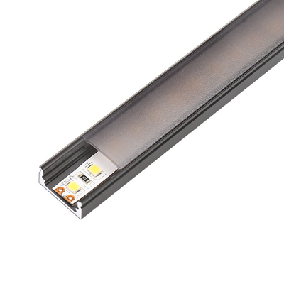 U Zummen schwarzes angebrachtes LED-Profil-Aluminiumlegierungs-Oberflächenmaterial für LED-Streifen
