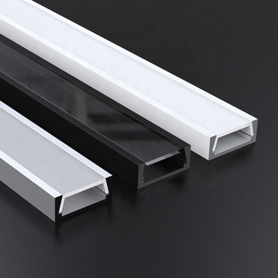 6063 angebrachtes LED Oberflächenprofil, LED-Licht-Aluminiumwohnung Soem-ODM