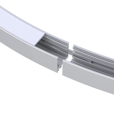 Rundes Kreis-Aluminiumlegierungs-Material LED-Profil-6063 im Freien für Decke