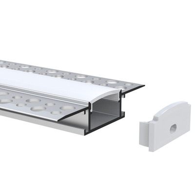 Heller Streifen vertiefte silberne Farbe LED-Kanal-Trockenmauer Trimless
