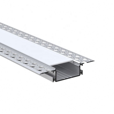 Gipskarton-Trockenbau-Aluminium-StrangpressProfil für LED-Leuchten, transparente Abdeckung