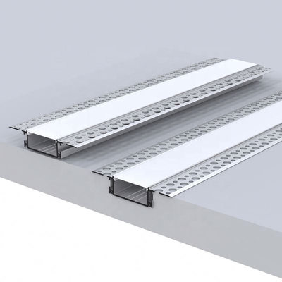 Gipskarton-Trockenbau-Aluminium-StrangpressProfil für LED-Leuchten, transparente Abdeckung