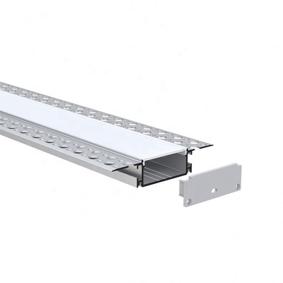 Gipskarton-Trockenbau-Aluminium-StrangpressProfil für LED-Leuchten, transparente Abdeckung