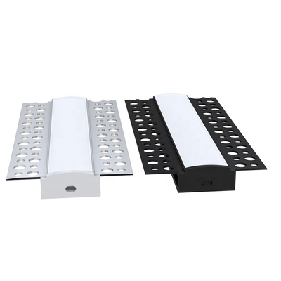 Vergipsen Sie Aluminium-LED Kanal des Decken-Schwarz-, Material der Gips-Profil-Legierungs-6063