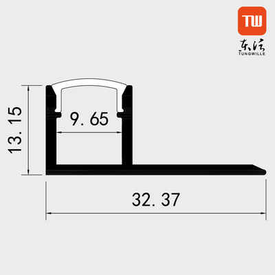 Dünnes Trimless-Fasergipsplatten-Erröten brachte Aluminium-LED-Profil-Kanal für Decke an