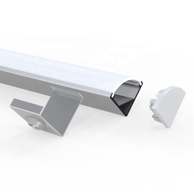 Schwarzes Eck-LED-Profil 16 mm x 16 mm Aluminiumlegierungsmaterial für LED-Streifen