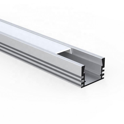 Aluminium-LED-Streifen-Licht-vertiefter Kanal anodisierte malende silberne Farbe