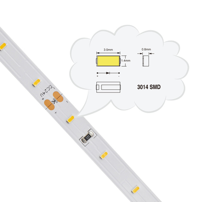 Weißer Streifen SMD 3014 LED, Biegenible LED Neonbeleuchtung IP20 SMD 120 LED/M