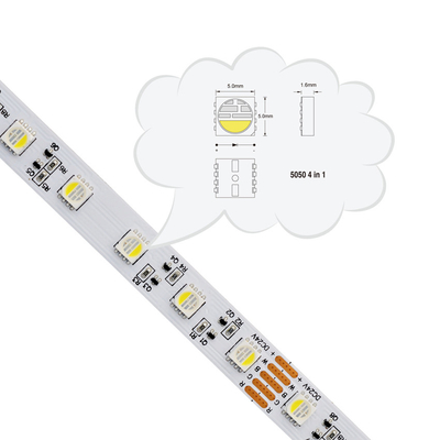 4 in 1 RGBW LED-Streifen, SMD 5050 RGB LED-Streifenlicht wasserdicht IP20 IP67