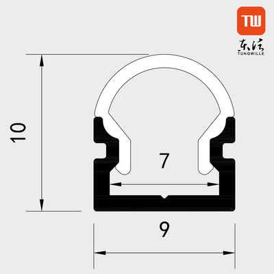 Angebrachtes LED Oberflächenprofil materielles Aluminium1M 2M 3M Length PC Abdeckungs-