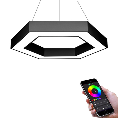 Schwarze galvanisierte lineare Lichter LED, vertieftes magnetisches LED-Bahn-Aluminiumlicht