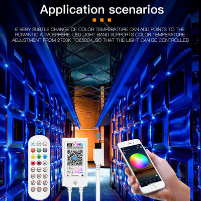 Streifen 12V, intelligenter Streifen APP-Steuer-5050 RGB LED Wifi LED intelligent