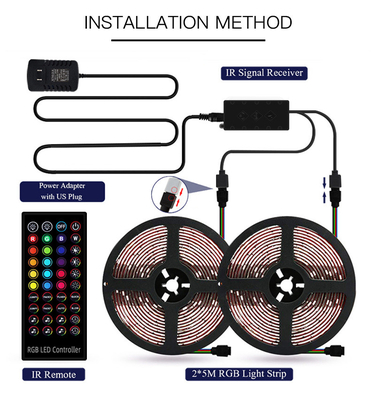 Fernsteuerungs-Streifen 5050 10m 12V RGB LED für Inneneinrichtung