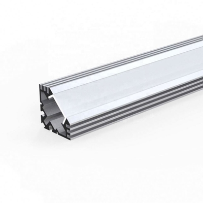 Anodisiertes vertieftes Profil-Silberweiß-schwarzes Aluminiummaterial der Ecken-LED