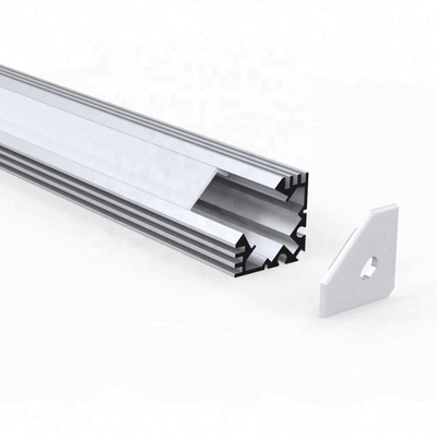 Anodisiertes vertieftes Profil-Silberweiß-schwarzes Aluminiummaterial der Ecken-LED