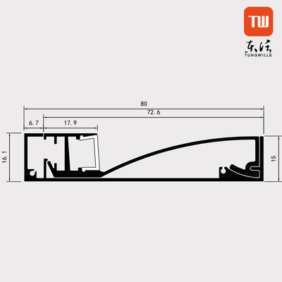 Umsäumen Profil-Aluminiumlegierungs-des Materials der Fasergipsplatten-LED für 10mm Breite geführten Streifen