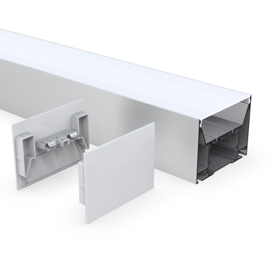100mm x 75mm verschobenes LED-Profil-Aluminiumsilber für Schrank-Kino