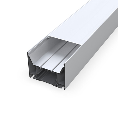 100mm x 75mm verschobenes LED-Profil-Aluminiumsilber für Schrank-Kino