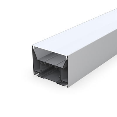 100mm x 75mm verschobenes LED-Profil-Aluminiumsilber für Schrank-Kino