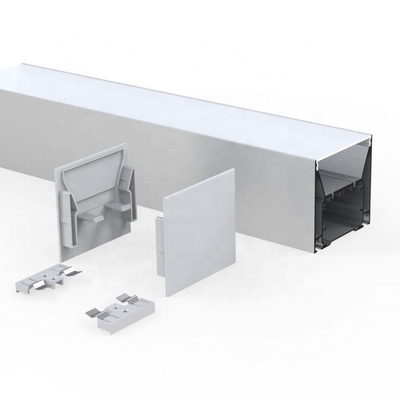 Neonbeleuchtungs-Aluminiumprofil 80mm x 76mm des Silberweiß-LED für Garderobe