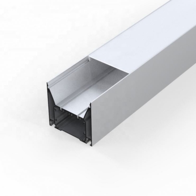 Neonbeleuchtungs-Aluminiumprofil 80mm x 76mm des Silberweiß-LED für Garderobe