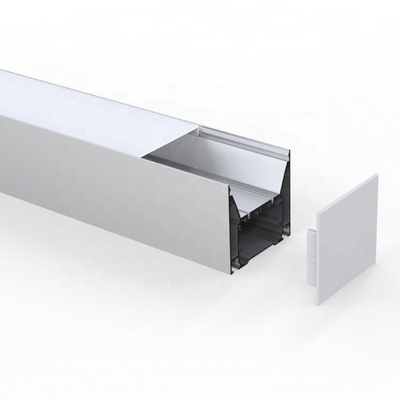 Neonbeleuchtungs-Aluminiumprofil 80mm x 76mm des Silberweiß-LED für Garderobe
