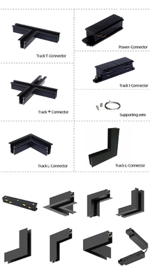 10W vertiefte magnetische LED-Bahn-Aluminiumoberfläche für hängendes Licht
