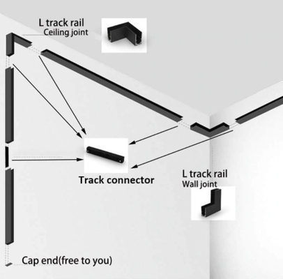 10W vertiefte magnetische LED-Bahn-Aluminiumoberfläche für hängendes Licht