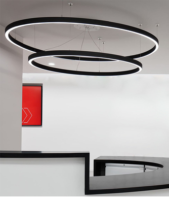 Runder Aluminium-LED-Kanal für LED-Neonbeleuchtungs-Bendable schwarze Farbe