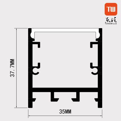 Kreisförmiger runder Aluminiumkanal für LED-Licht-Streifen für Büro