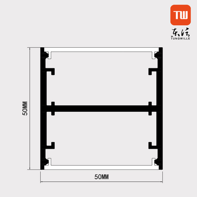 Anodisiertes Kreis-LED-Profil, LED-Streifen, der Aluminium für Garderoben-Büro unterbringt